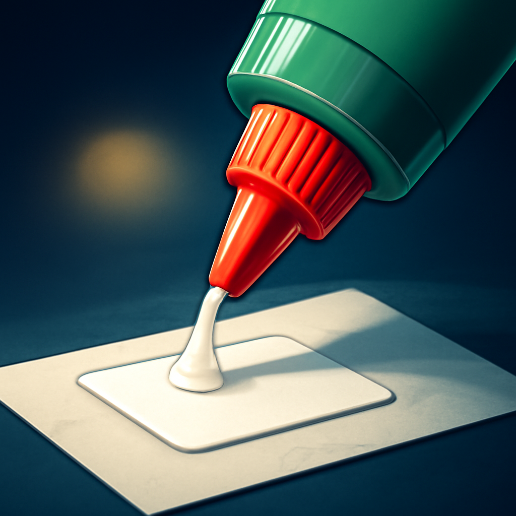 AI-generated editorial illustration for: Is it time to stop using glue and labels on paper?