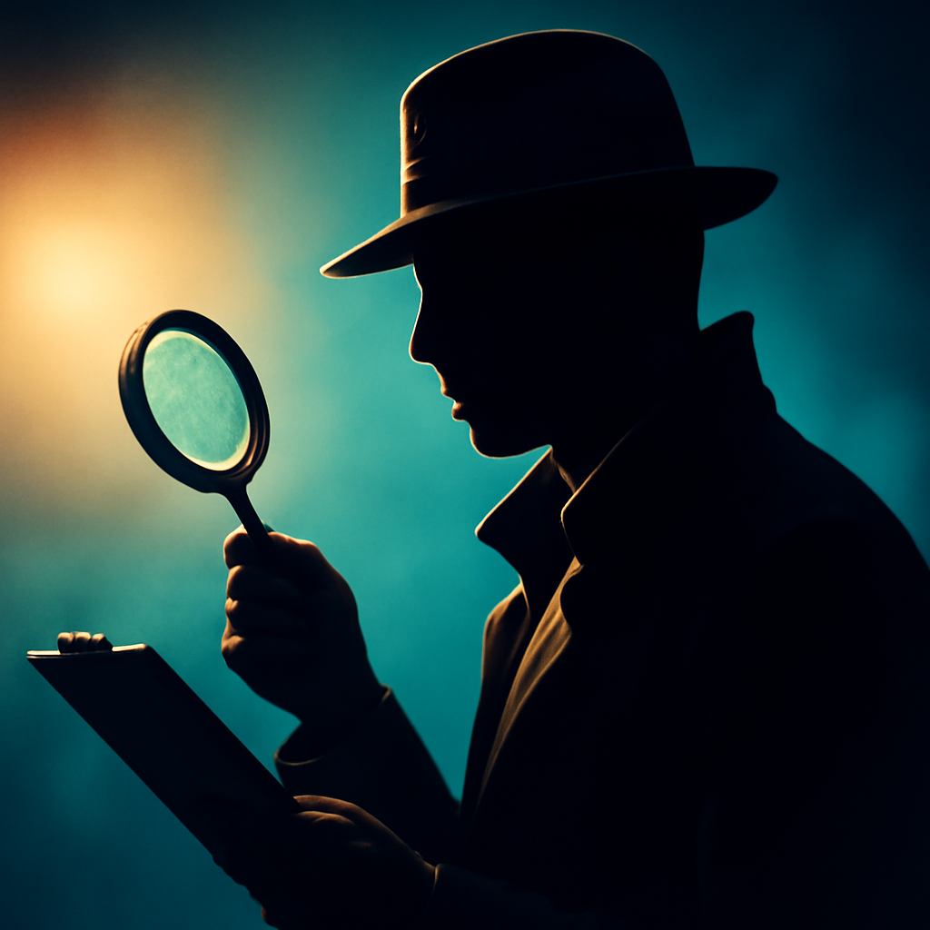 AI-generated editorial illustration for: Les limiers particuliers: détective privé, «se glisser dans plusieurs personnages» pour voir sans être vu [2/5]