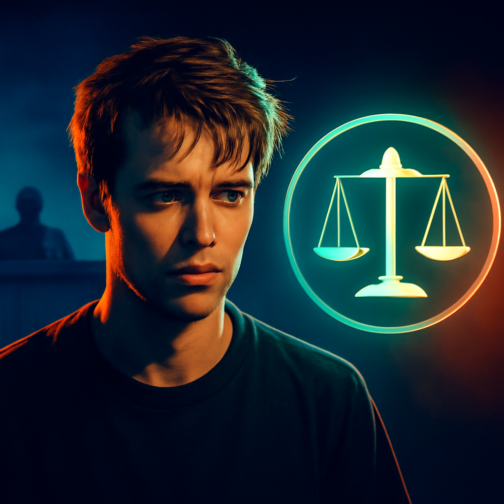 AI-generated editorial illustration for: Singer D4vd to stand trial for allegedly killing and dismembering 14yo girl