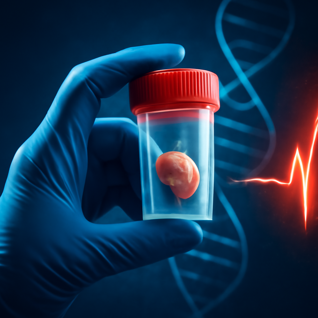 AI-generated editorial illustration for: Human tissue collected for biobank in fight against bowel cancer in young people