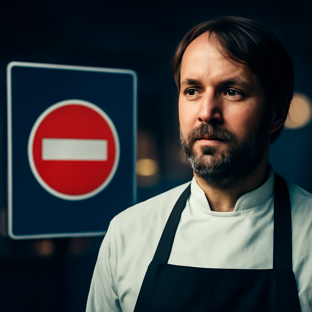 AI-generated editorial illustration for: Copenhagen's famed Noma restaurant prepares to reopen without chef Redzepi at helm