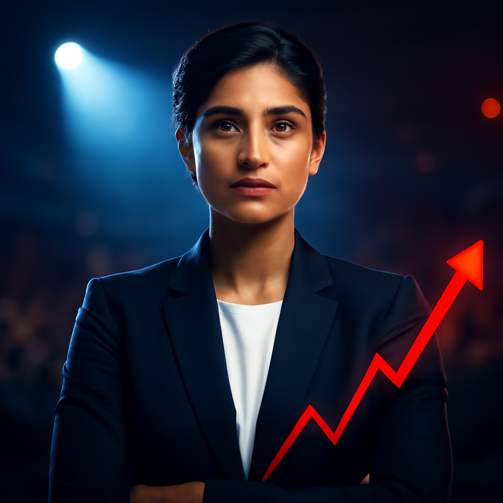 AI-generated editorial illustration for: देश की सबसे ताकतवर महिलाएं कौन?: 117 वुमन लीडर्स के पास 39 लाख करोड़, 84% ने खुद के दम पर बनाया साम्राज्य