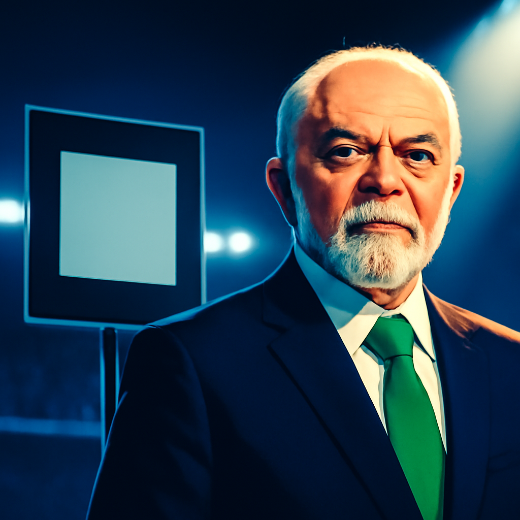 AI-generated editorial illustration for: Brasiliens 80-jähriger Präsident Lula tritt zur Wiederwahl an