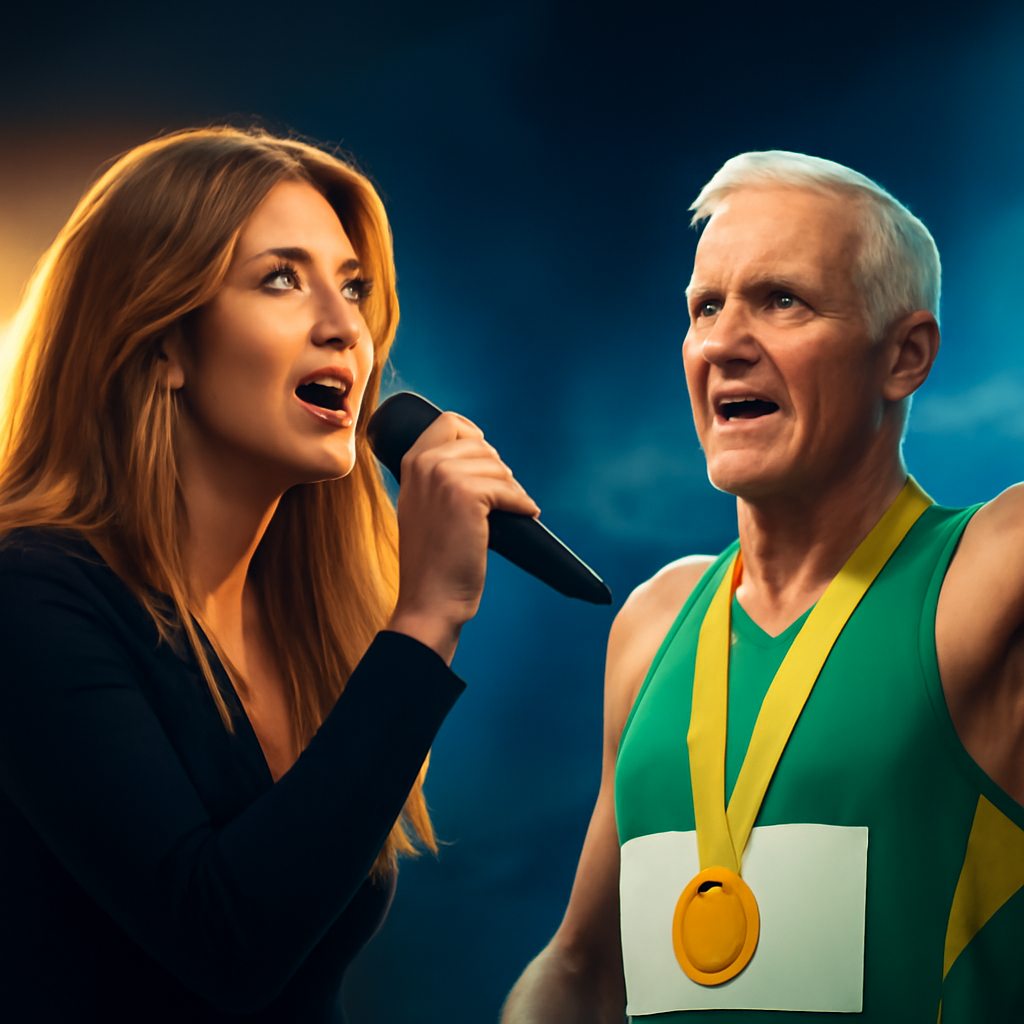 AI-generated editorial illustration for: Quick hits: Delta stuns with Aussie classic, 76yo claims history-making gold