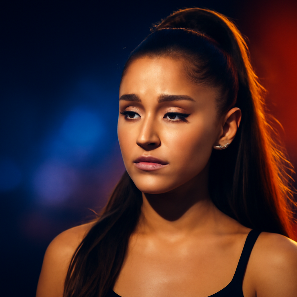 AI-generated editorial illustration for: Ariana Grande has had enough of body comments, but 'scrutiny' will linger