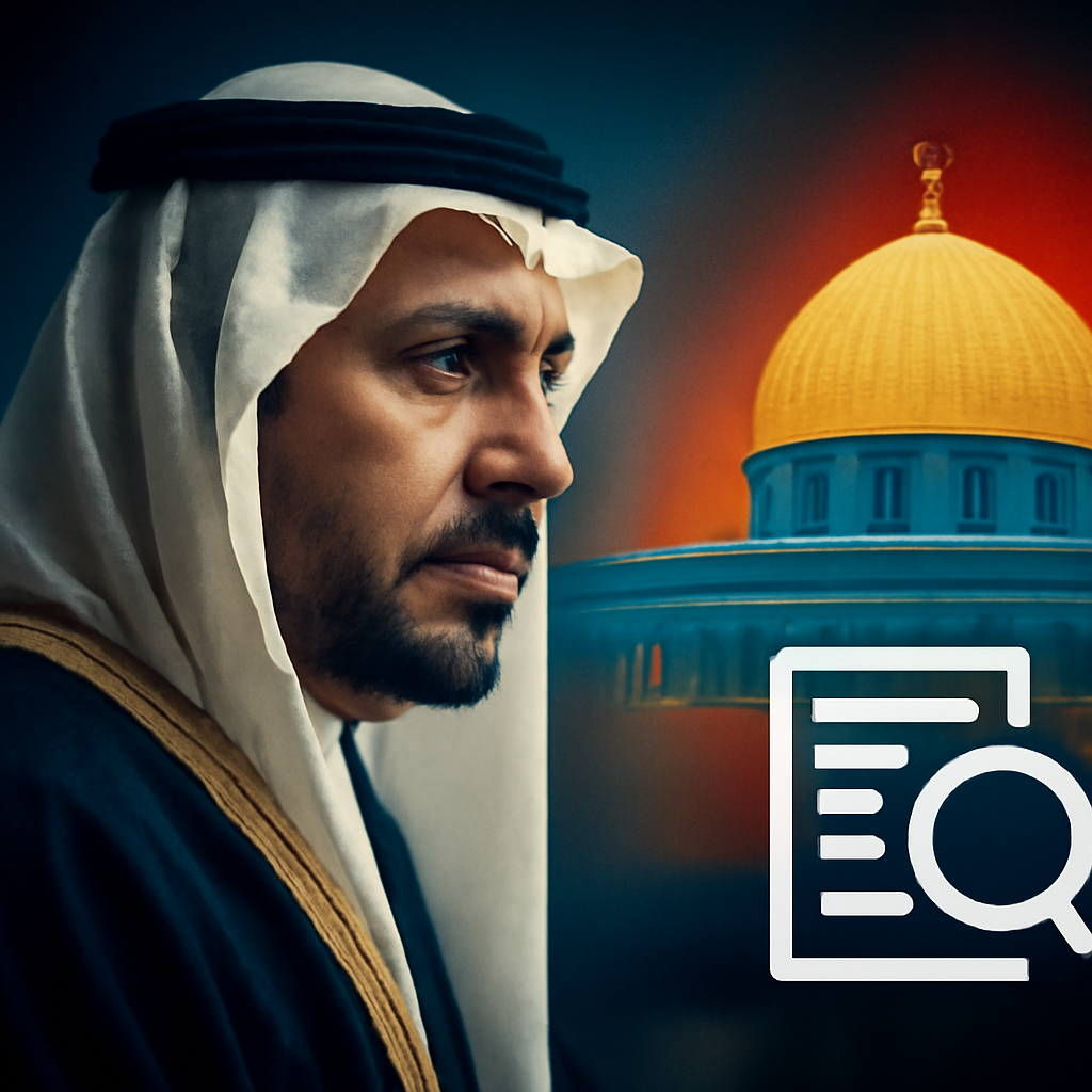 AI-generated editorial illustration for: Ministros árabes denuncian acciones israelíes en lugares sagrados de Jerusalén