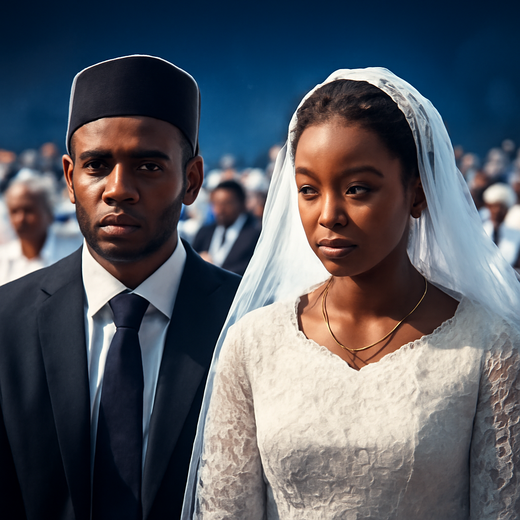 AI-generated editorial illustration for: Nigeria marries 1,500 couples in mass wedding