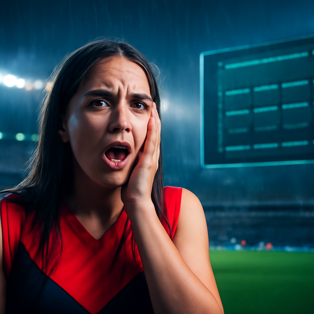 AI-generated editorial illustration for: The AFLW season opener was a double-header. Here's what fans thought
