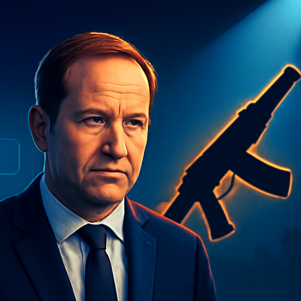 AI-generated editorial illustration for: "Altmetall"-Vorwurf: Kauft Deutschland die richtigen Waffen?