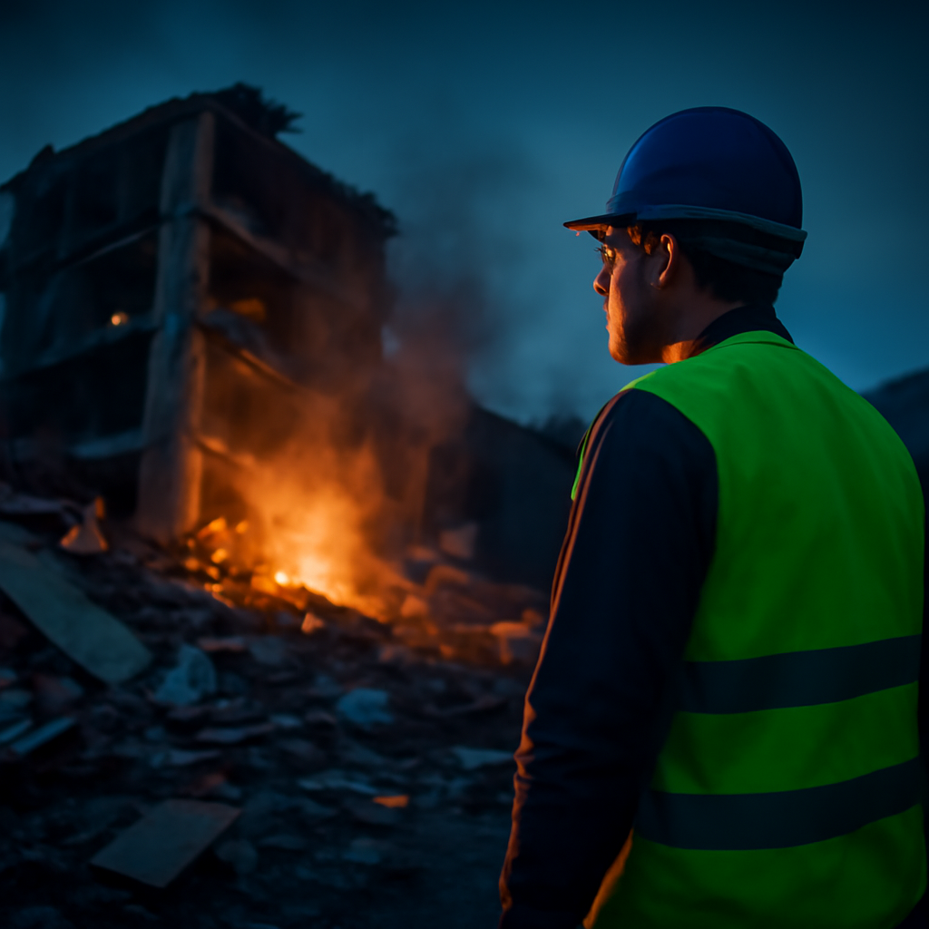 AI-generated editorial illustration for: ¿Cuál es el estado de la infraestructura después del terremoto de 7,4 en Colombia?