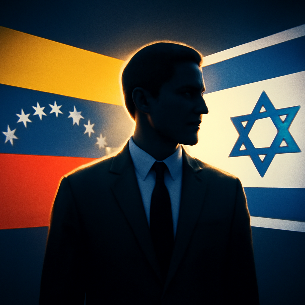 AI-generated editorial illustration for: Venezuela e Israel acuerdan restablecer servicios consulares tras una ruptura diplomática de 17 años