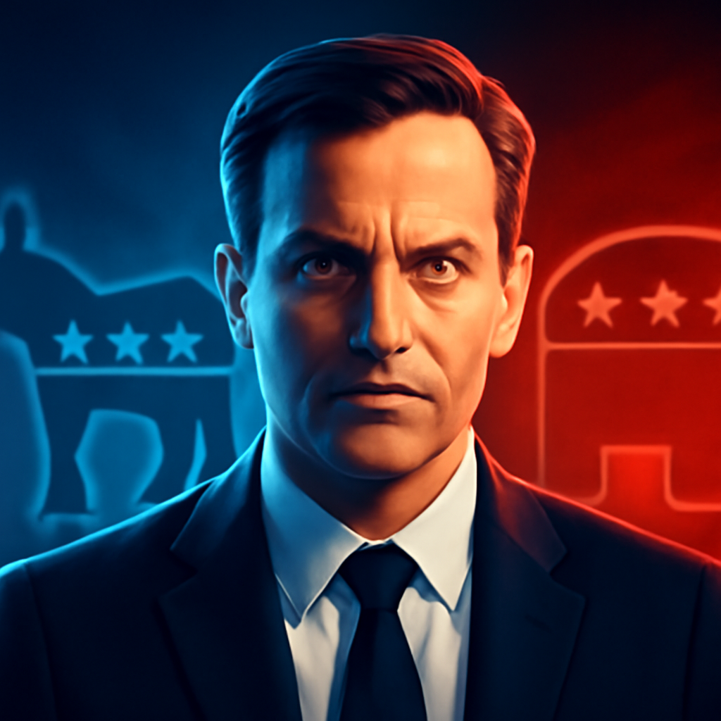 AI-generated editorial illustration for: Democratic and Republican strategists on the direction of both parties