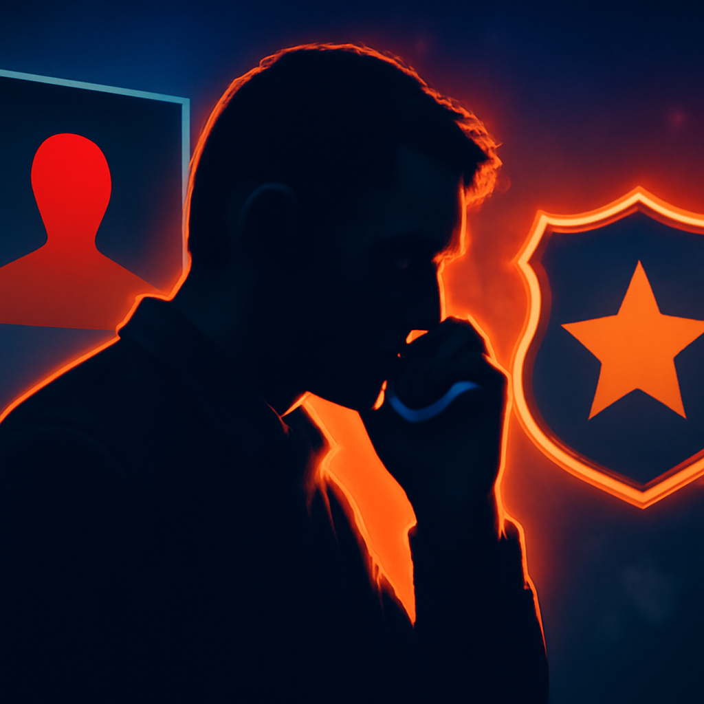 AI-generated editorial illustration for: Man charged over allegedly making 12,000 phone calls and 'sexual threats'