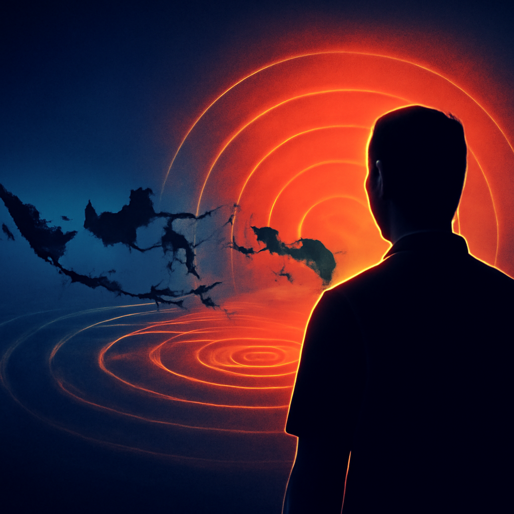 AI-generated editorial illustration for: Breaking: Magnitude-7.8 earthquake strikes off coast of Indonesia