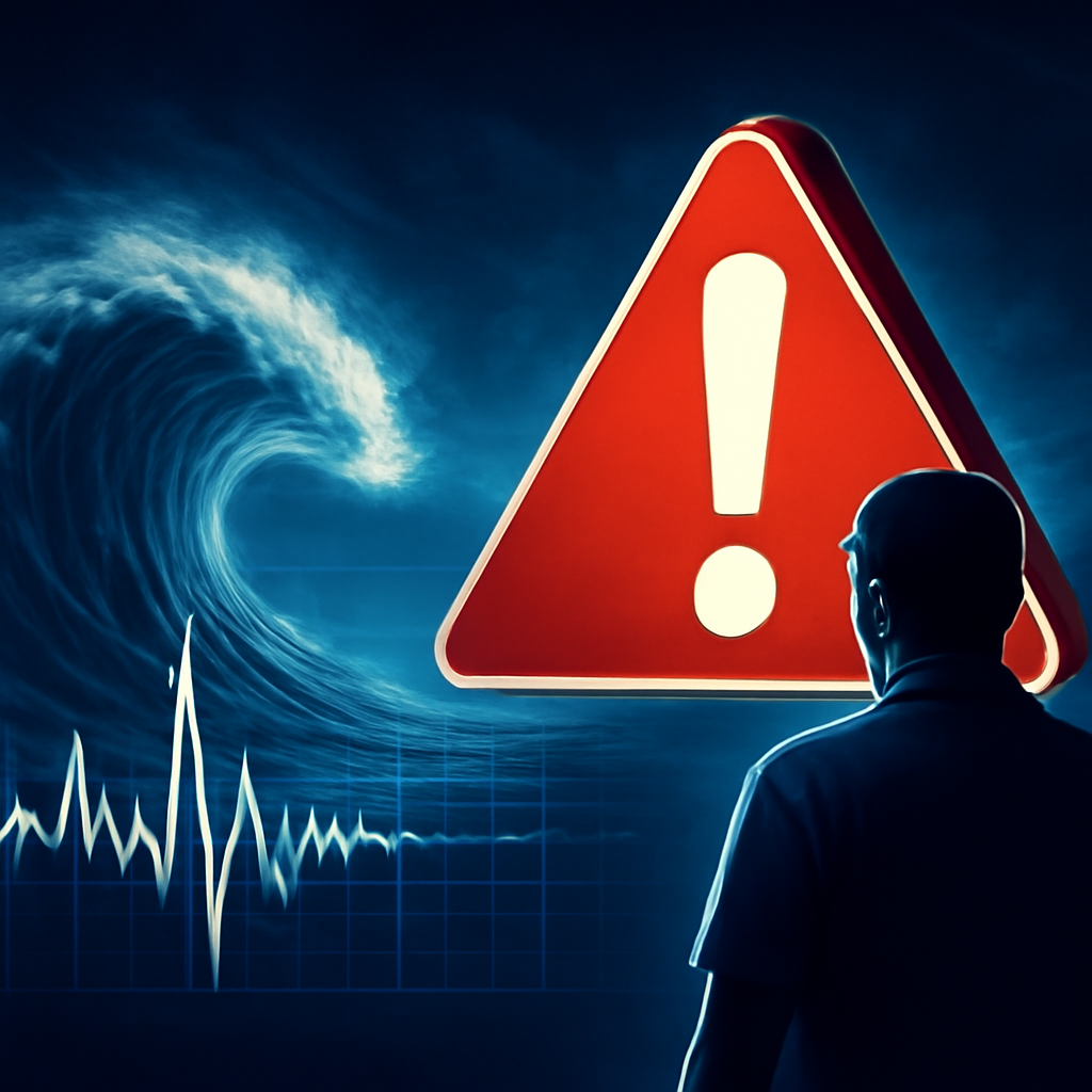 AI-generated editorial illustration for: Indonesia: Strong earthquake hits off coast of Flores island