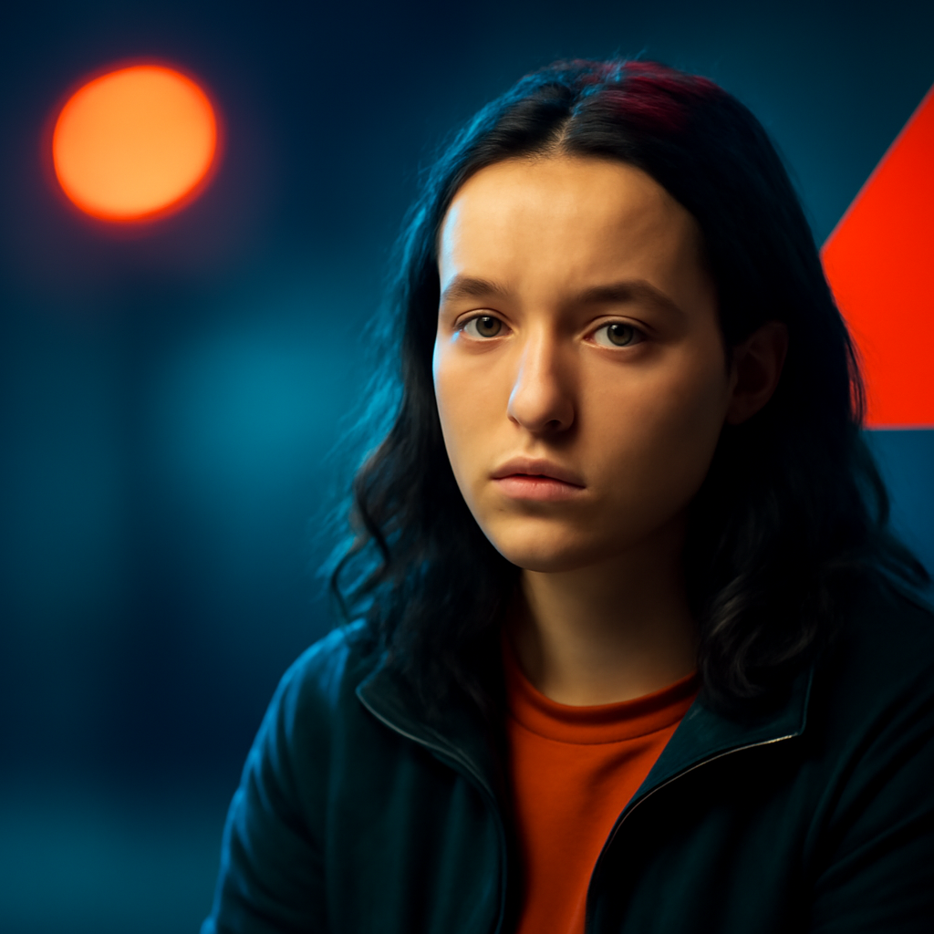 AI-generated editorial illustration for: I wish I had been a more rebellious teenager, says Bella Ramsey