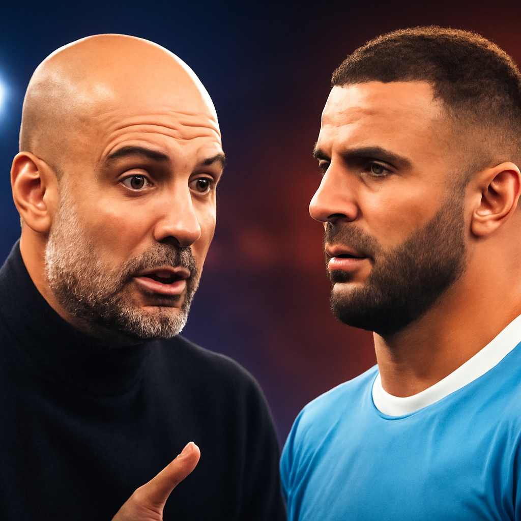 AI-generated editorial illustration for: Guardiola-Walker fallout revealed in new documentary