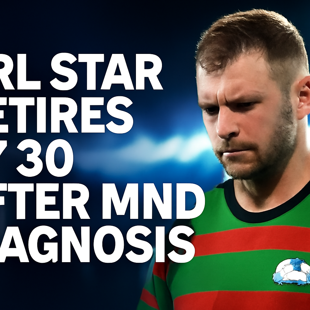 AI-generated editorial illustration for: NRL star Arrow retires at 30 after MND diagnosis