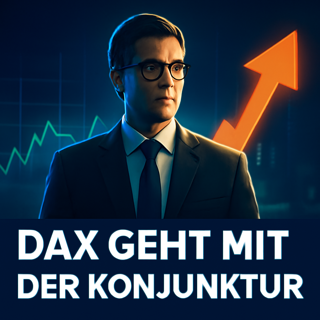 AI-generated editorial illustration for: DAX geht mit der Konjunktur
