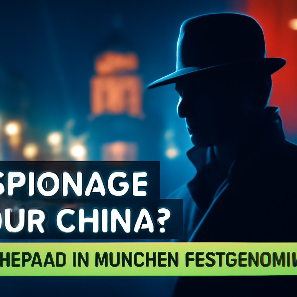 AI-generated editorial illustration for: Spionage für China? Ehepaar in München festgenommen
