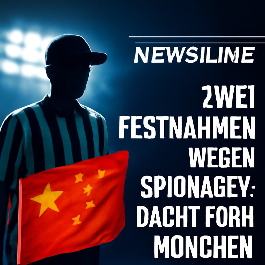 AI-generated editorial illustration for: Zwei Festnahmen wegen Spionageverdacht für China in München