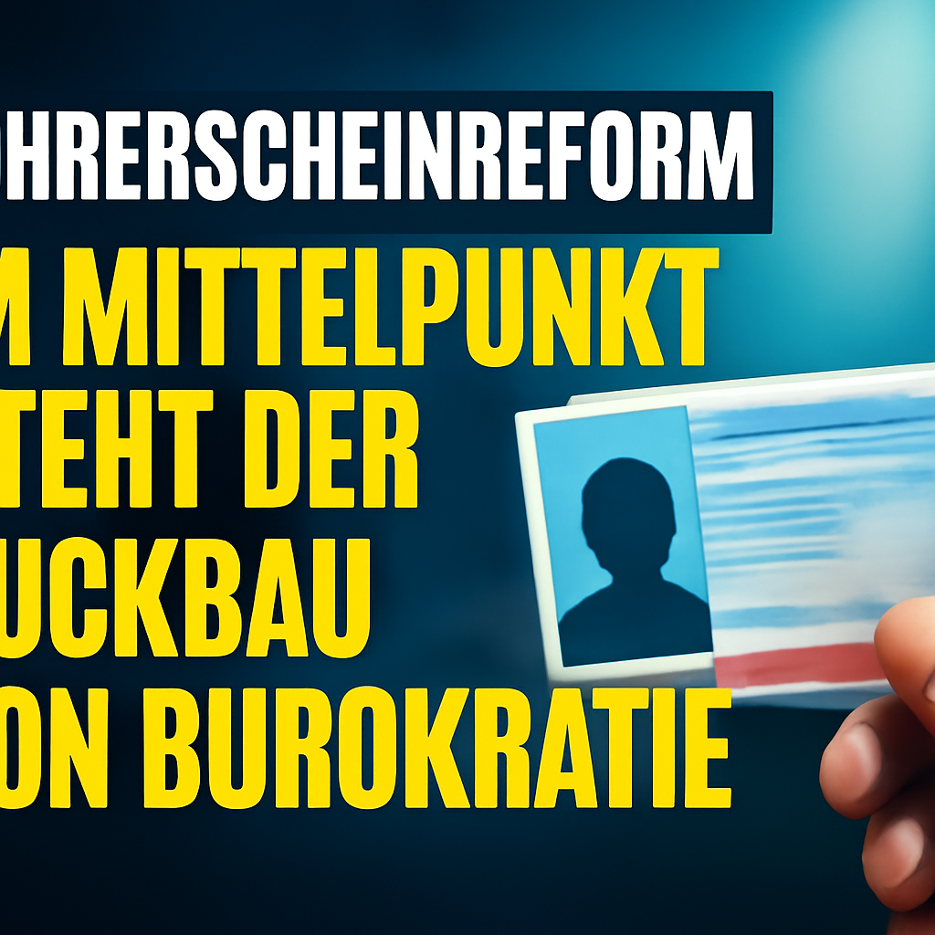 AI-generated editorial illustration for: Führerscheinreform: "Im Mittelpunkt steht der Rückbau von Bürokratie"