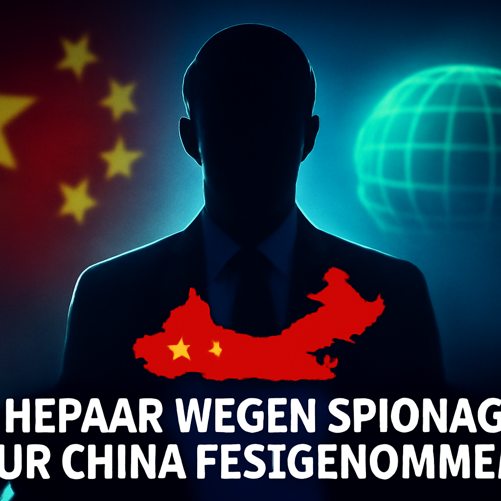 AI-generated editorial illustration for: Ehepaar wegen Spionage für China festgenommen