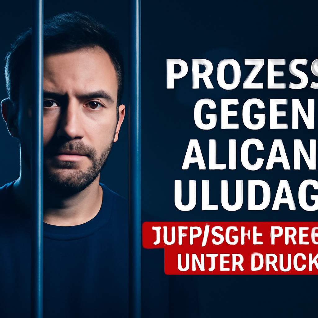 AI-generated editorial illustration for: Prozess gegen Alican Uludağ: Türkische Presse unter Druck