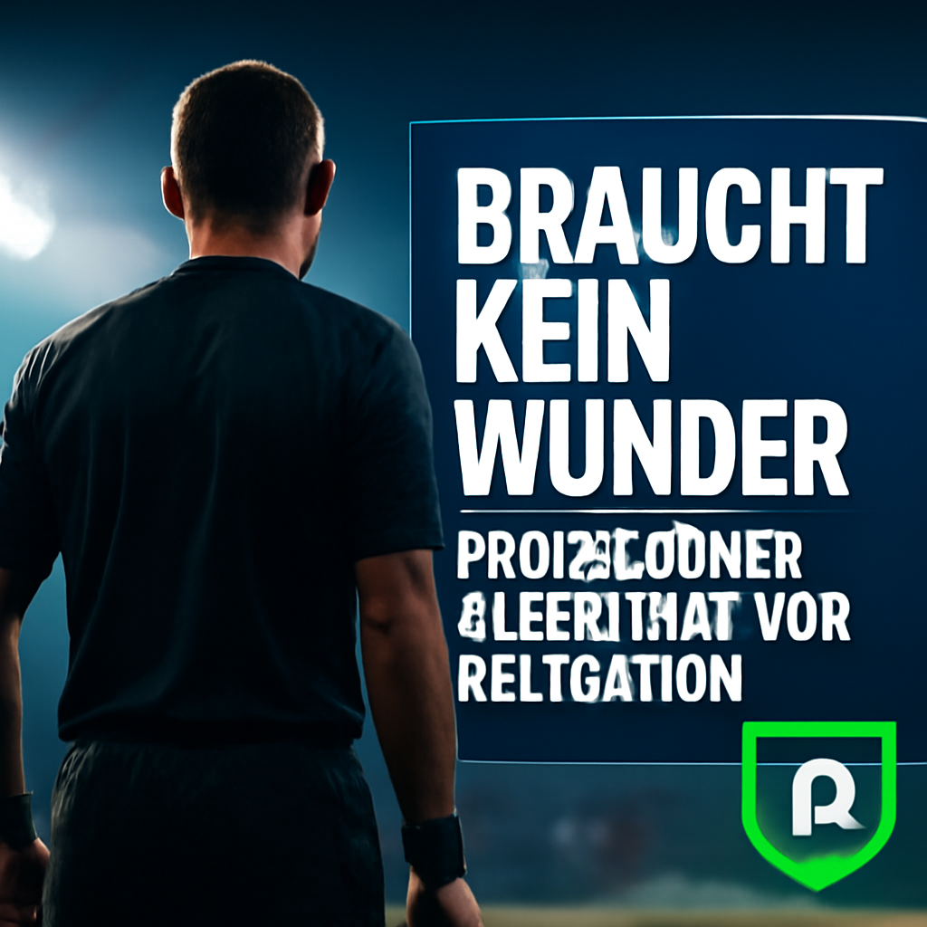AI-generated editorial illustration for: "Braucht kein Wunder": Paderborner Lockerheit vor Relegation