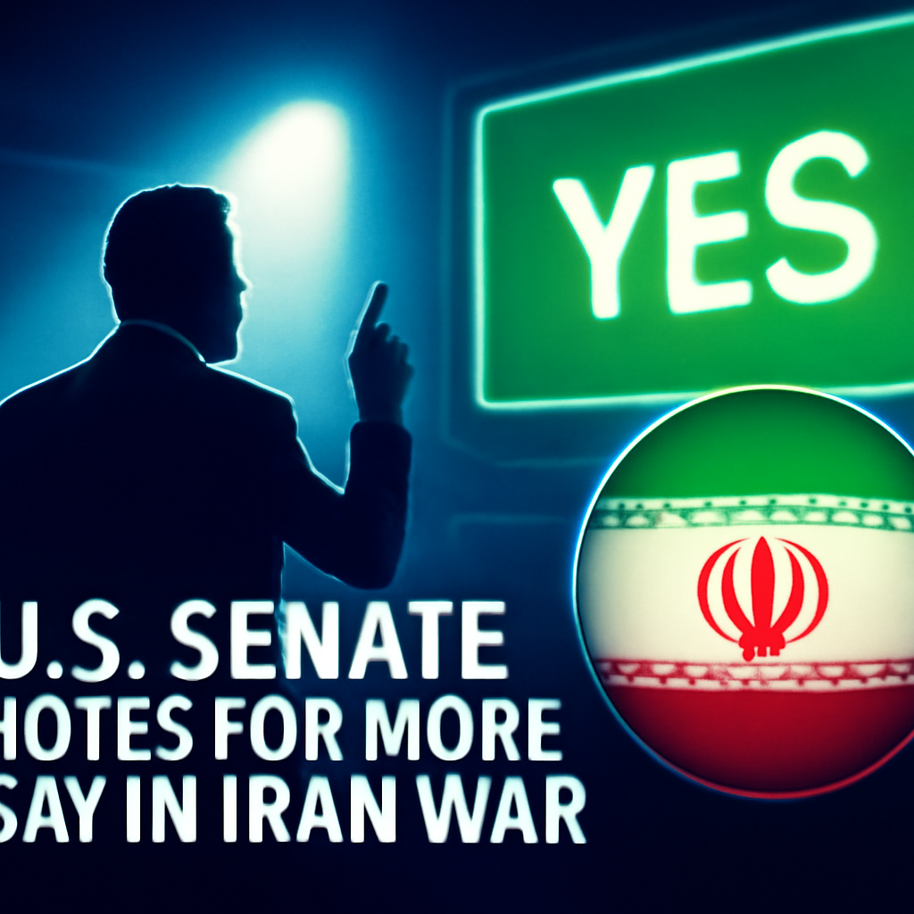 AI-generated editorial illustration for: US-Senatoren stimmen für mehr Mitsprache im Iran-Krieg