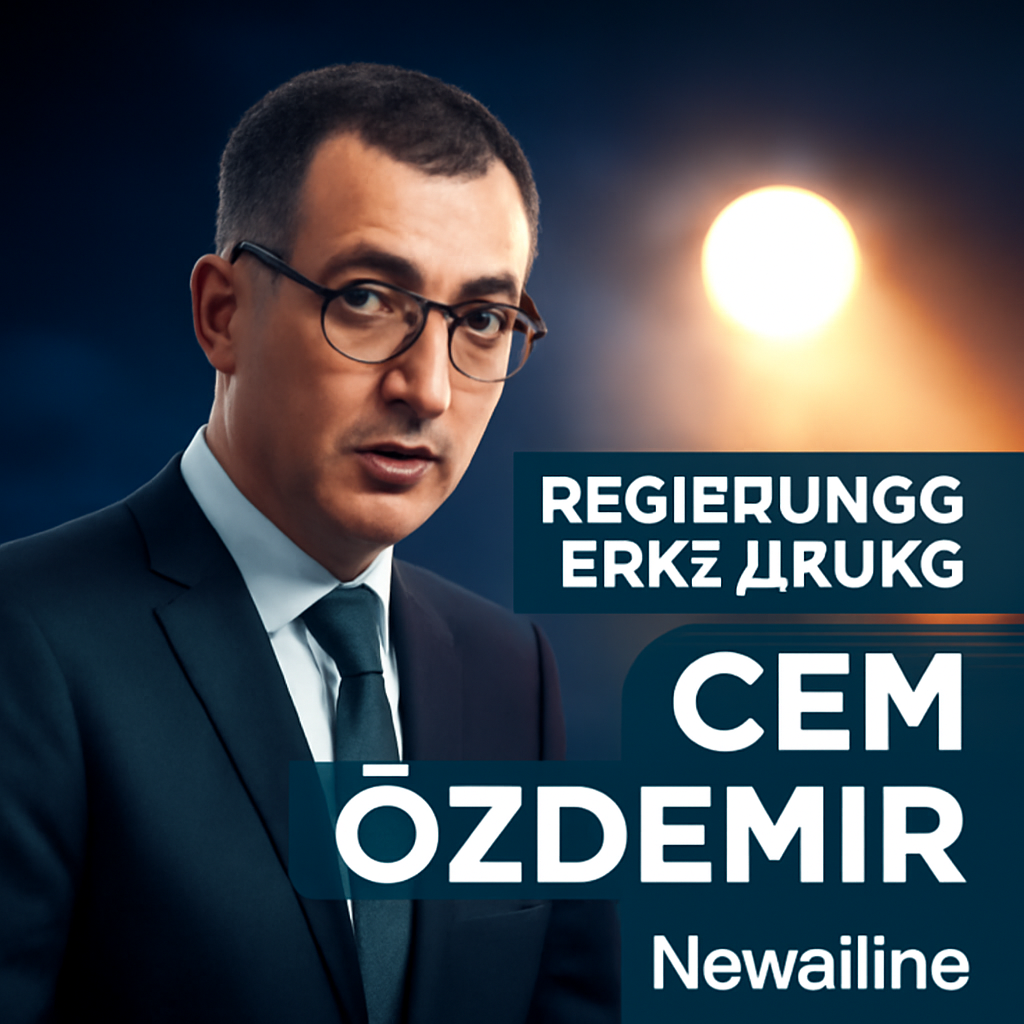 AI-generated editorial illustration for: Regierungserklärung Cem Özdemir