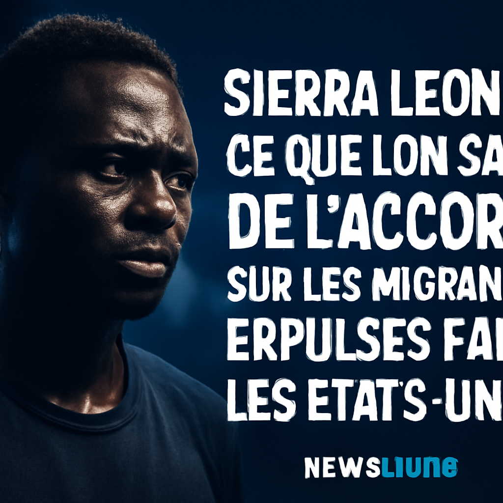 AI-generated editorial illustration for: Sierra Leone: ce que l’on sait de l’accord sur les migrants expulsés par les États-Unis