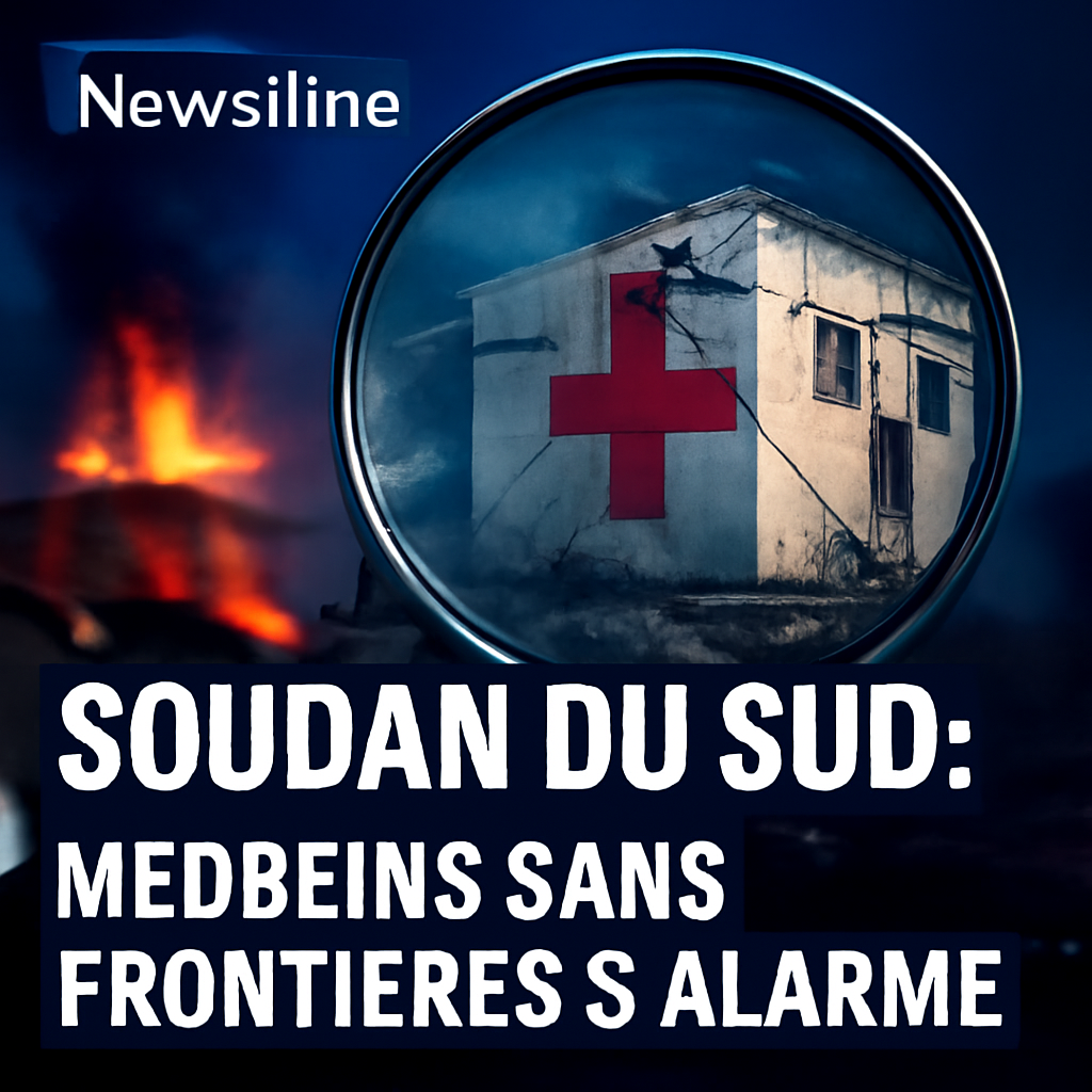 AI-generated editorial illustration for: Soudan du Sud: Médecins sans frontières s'alarme de la destruction des structures de santé