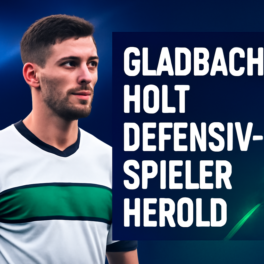 AI-generated editorial illustration for: Gladbach holt Defensivspieler Herold