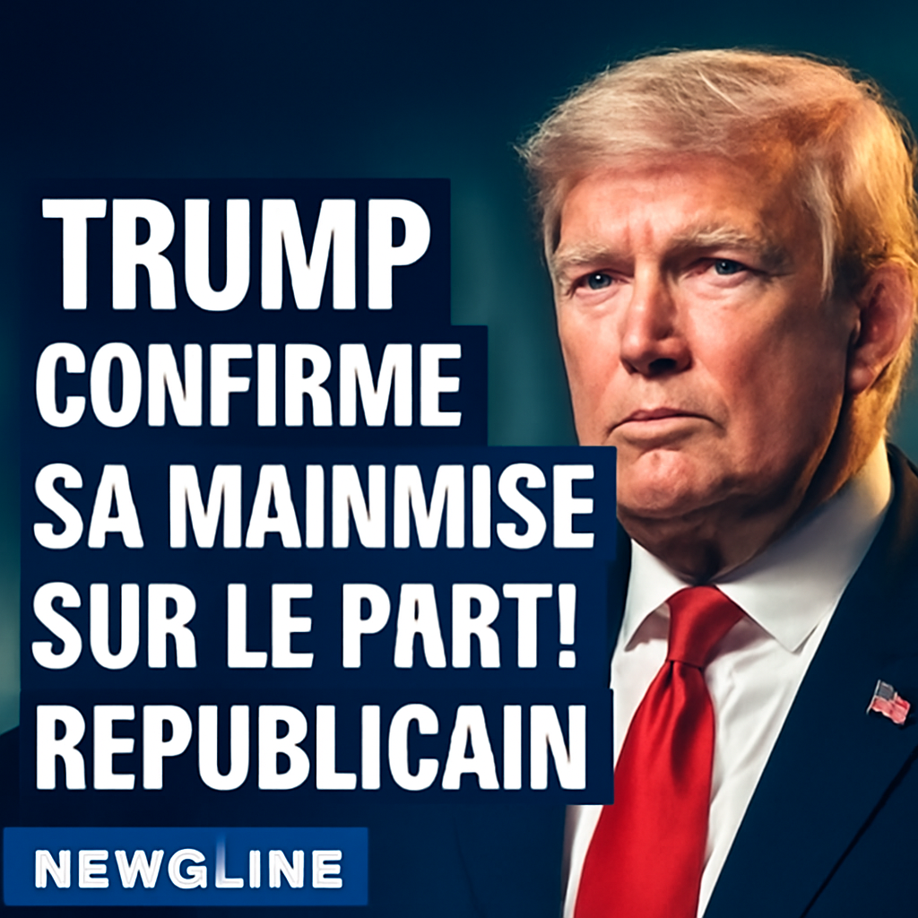AI-generated editorial illustration for: États-Unis : avec la défaite du député Massie, Trump confirme sa mainmise sur le Parti républicain