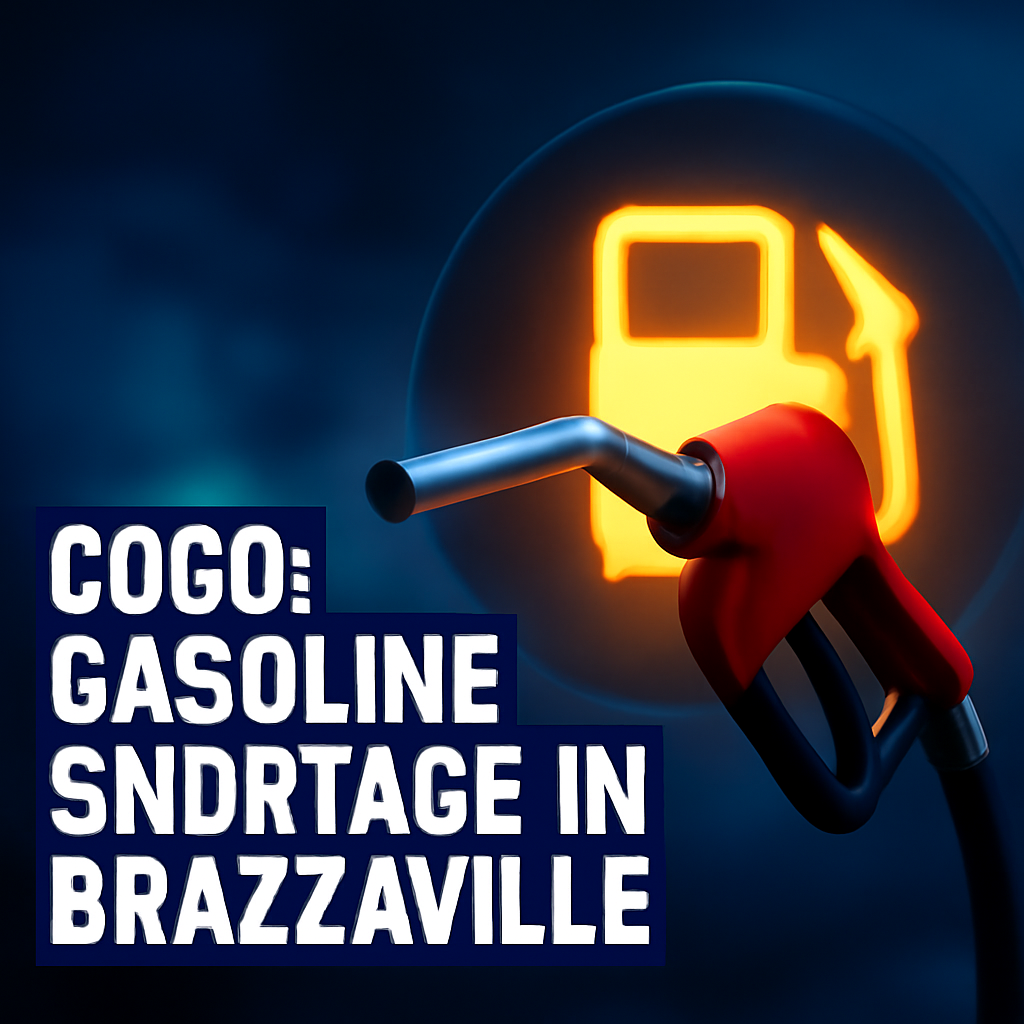 AI-generated editorial illustration for: Congo: impressionnante pénurie de carburant à Brazzaville