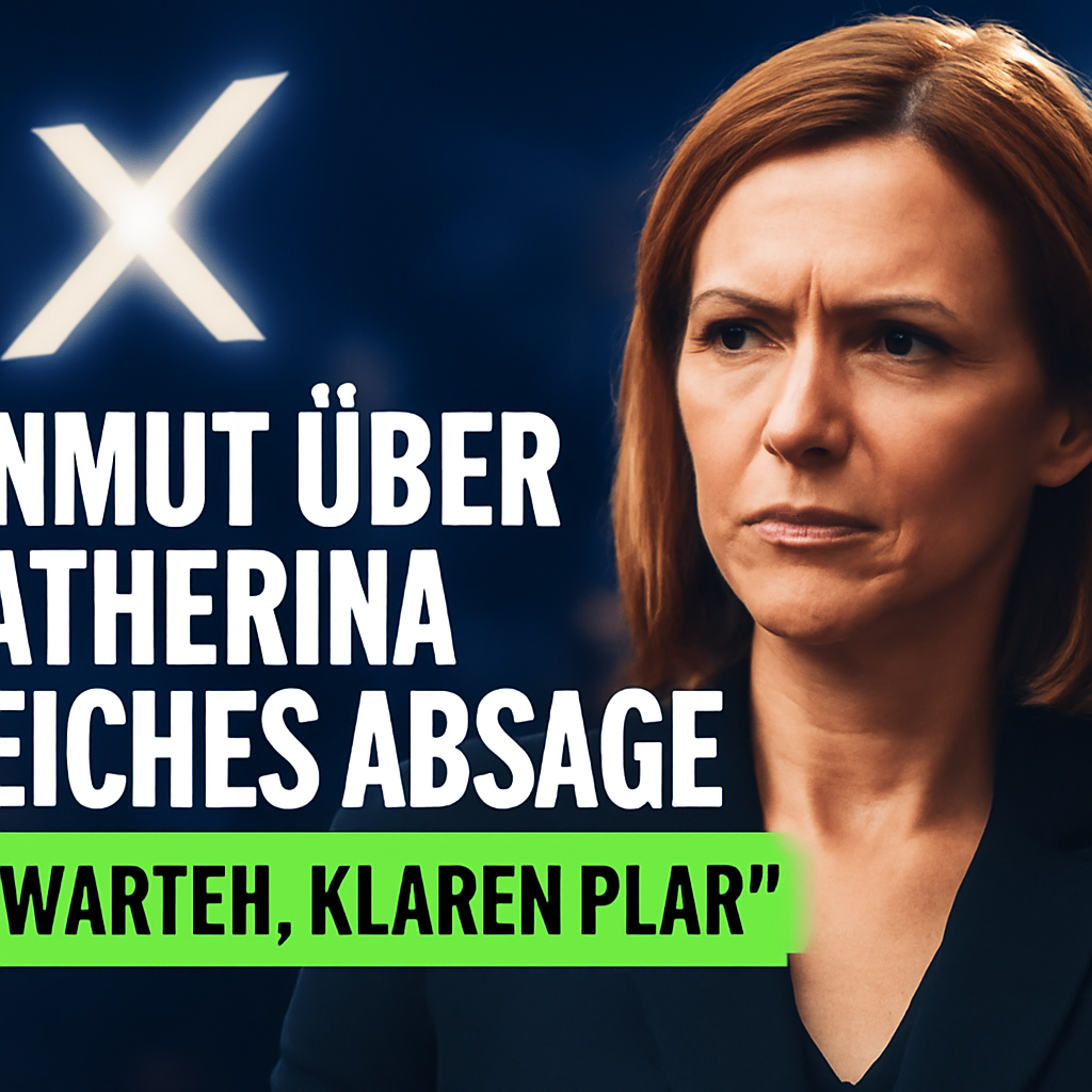 AI-generated editorial illustration for: Unmut über Katherina Reiches Absage: Erwarten "klaren Plan"