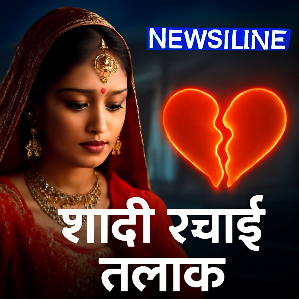 AI-generated editorial illustration for: 2 साल 25 फ‍िल्में करने वाली एक्ट्रेस, स्टार बनकर रचाई शादी, हुआ तलाक