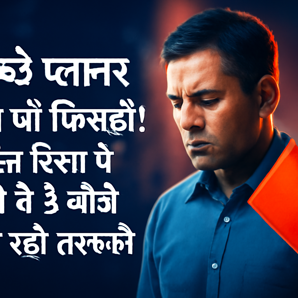AI-generated editorial illustration for: अच्छे प्लानर फिर भी फिसड्डी! गलत दिशा में रखी ये 3 चीजें रोक रही तरक्की