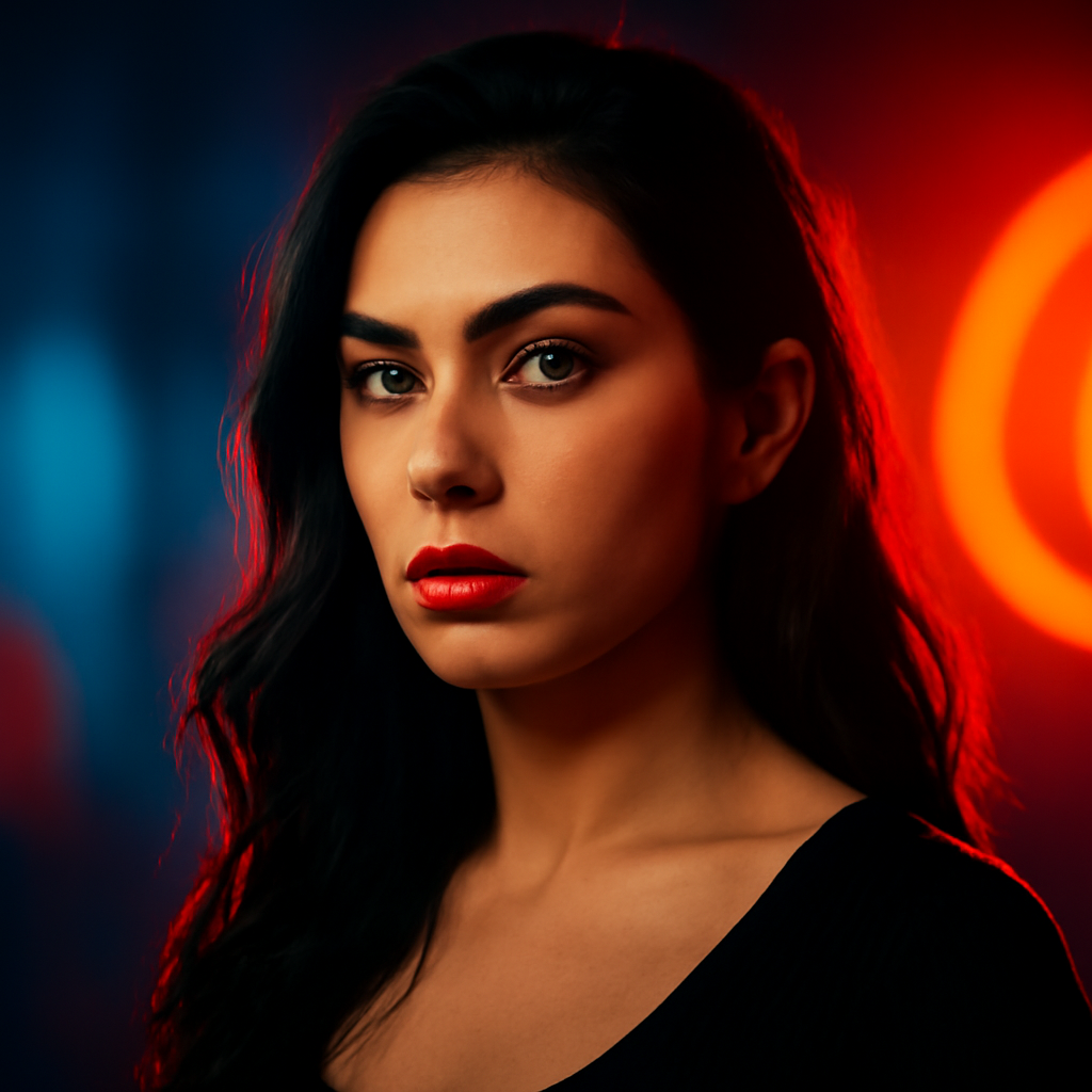 AI-generated editorial illustration for: Decoding Charli XCX's new album, Music, Fashion, Film