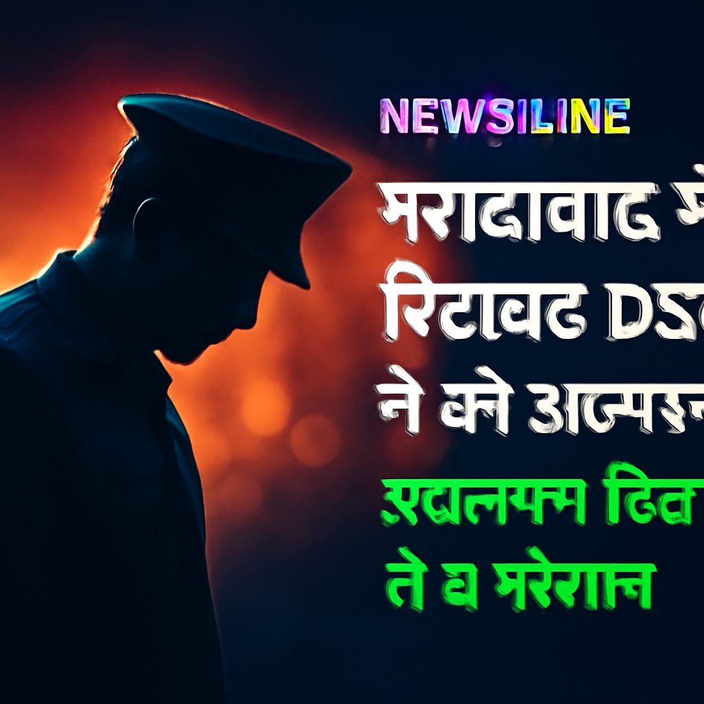 AI-generated editorial illustration for: मुरादाबाद में रिटायर्ड DSP ने की आत्महत्या, अकेलेपन-डिप्रेशन से थे परेशान