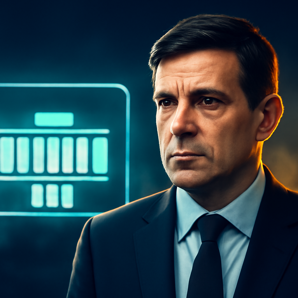AI-generated editorial illustration for: Burnham caps busy first week as UK's new prime minister at part-time office in Manchester